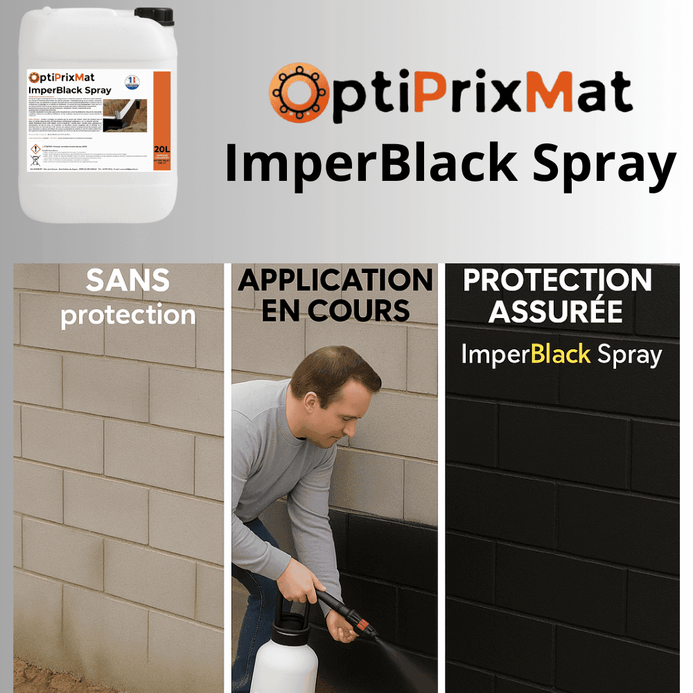 ImperBlack Spray – Revêtement d’Étanchéité Noir Pulvérisable – 20L