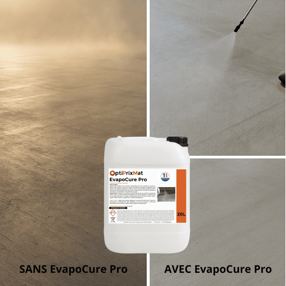 EvapoCure Pro – Produit de Cure pour Béton en Phase Aqueuse – 20L