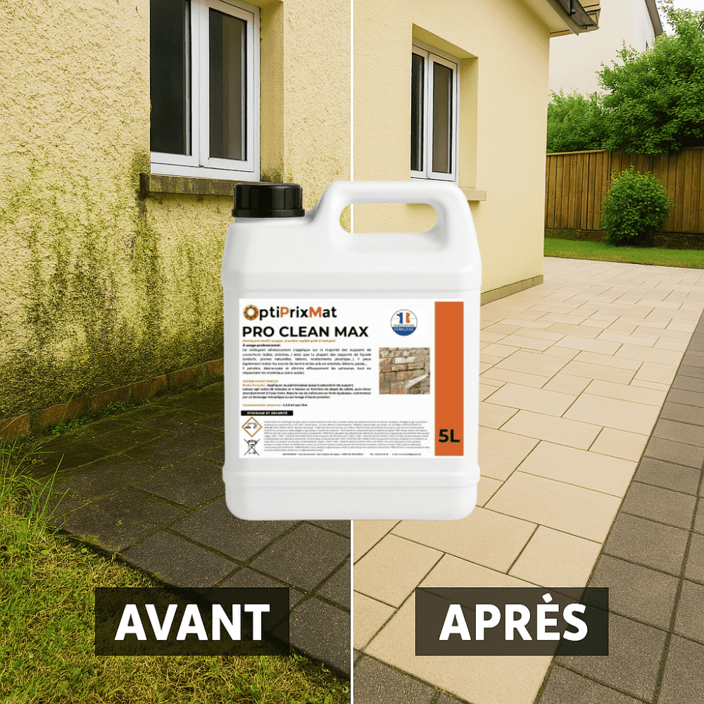 PRO CLEAN MAX – Nettoyant concentré terrasses et façades à action rapide – 5 litres