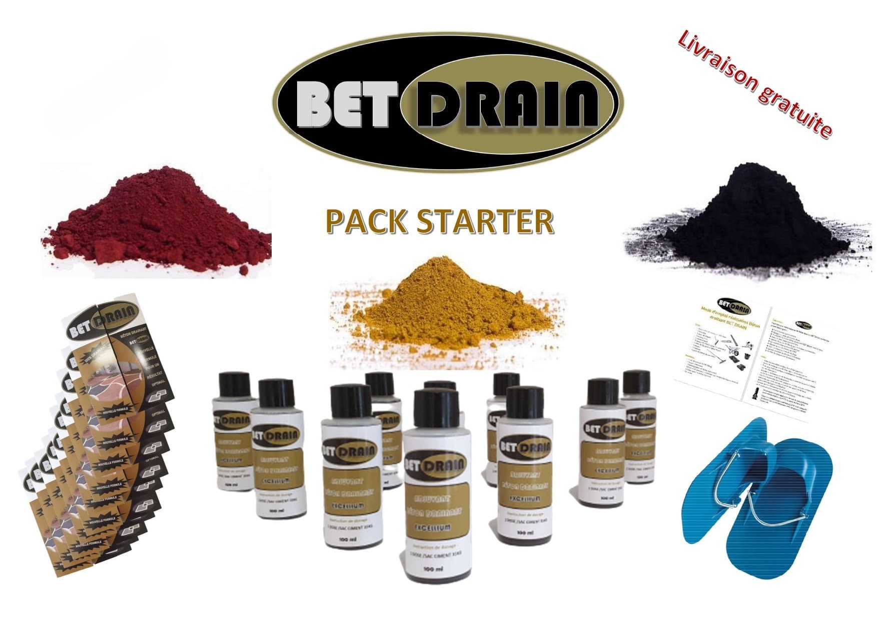 Pack Starter BETDRAIN® – Kit Pro pour Fabriquer du Béton Drainant sur Chantier