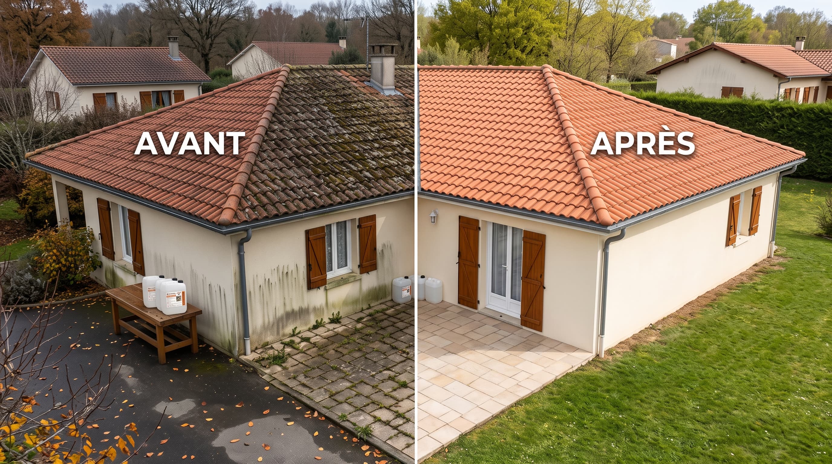 Pourquoi l'automne est le moment IDÉAL pour démousser votre toiture et nettoyer vos façades (+ Offre Flash -10 %)