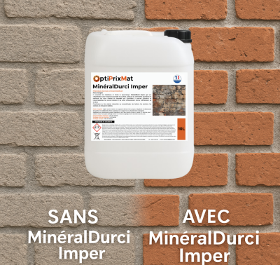 Minéralisateur, durcisseur et imperméabilisant pour bétons et murs humides. MinéralDurci Imper – Bidon 10L prêt à l’emploi. Résultat pro garanti !