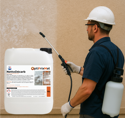 résultat nettoyage façade avec NettoDécarb contre la carbonatation