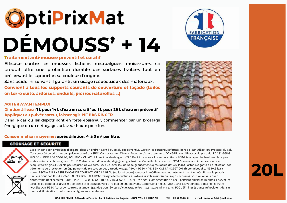 démoussant toiture professionnel