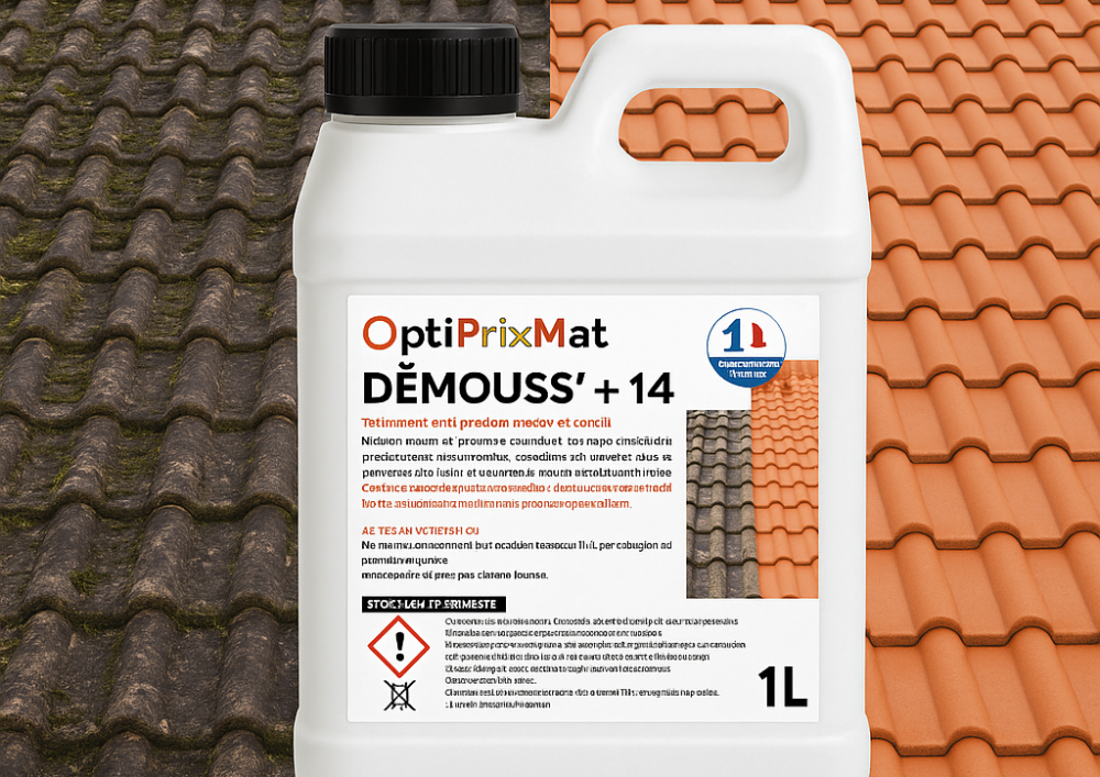 démoussant toiture façade professionnel DEMOUSS+14