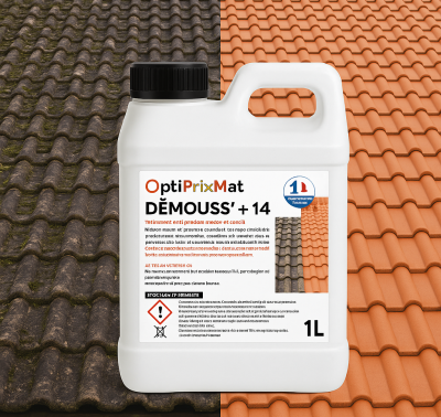 démoussant toiture façade professionnel DEMOUSS+14