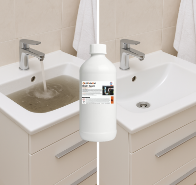 Drain Xpert – Déboucheur Liquide Professionnel Ultra-Efficace Pour Tous Types de Canalisations– 1 Litre