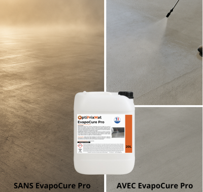 Produit de cure pour béton en phase aqueuse – Bidon 20L – Jusqu’à 100 m² traités EvapoCure Pro - 20L – Optiprixmat